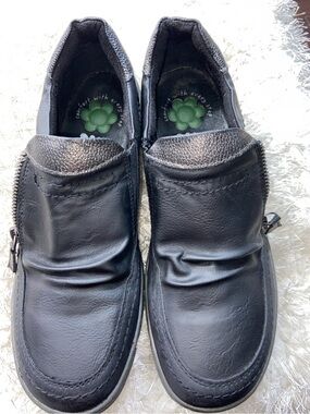 Spring Step Touch Me! Black Comfort Shoes Side Zip EU 40 US 9 G
